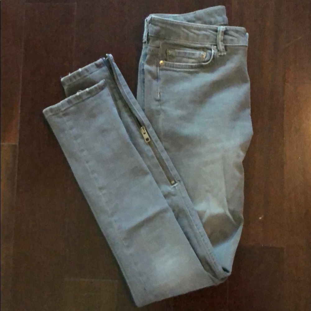 All Saints  Skinny Jeans with zippers at ankles